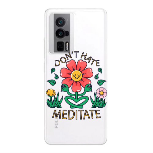 Xiaomi Poco F5 Pro Meditate Transparent Silicone TPU Θήκη