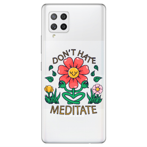 Samsung A42 5G Meditate Transparent Silicone TPU Θήκη