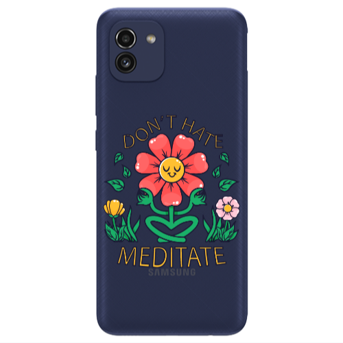 Samsung A03 Meditate Transparent Silicone TPU Θήκη