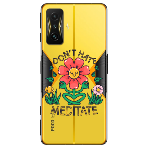 Xiaomi Poco F4 Gt Meditate Transparent Silicone TPU Θήκη