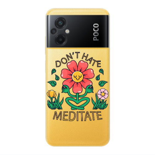 Xiaomi Poco M5 Meditate Transparent Silicone TPU Θήκη