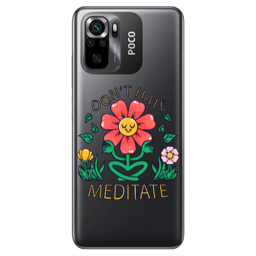 Xiaomi Poco M5 s Meditate Transparent Silicone TPU Θήκη