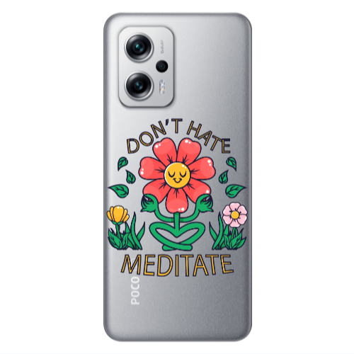 Xiaomi Poco X4 GT Meditate Transparent Silicone TPU Θήκη