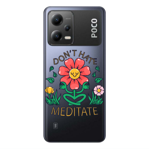 Xiaomi Poco X5 Meditate Transparent Silicone TPU Θήκη