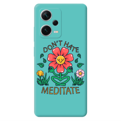 Xiaomi Poco X5 Meditate Turquoise Colored Silicone TPU Θήκη