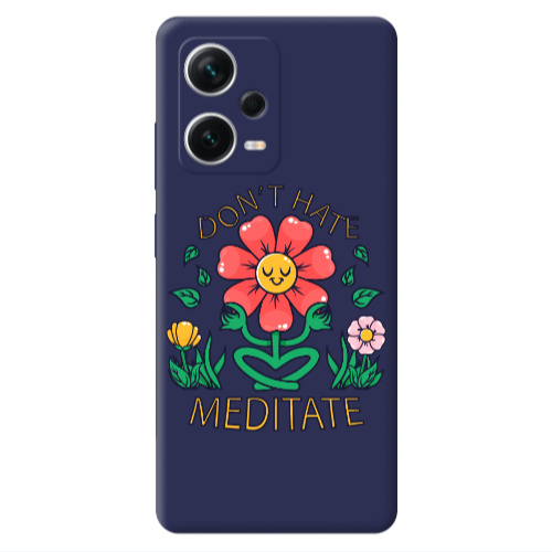 Xiaomi Poco X5 Meditate Dark blue Colored Silicone TPU Θήκη