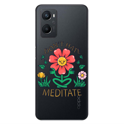 Oppo A 96 Meditate Transparent Silicone TPU Θήκη