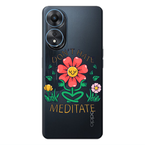 Oppo A 98 Meditate Transparent Silicone TPU Θήκη