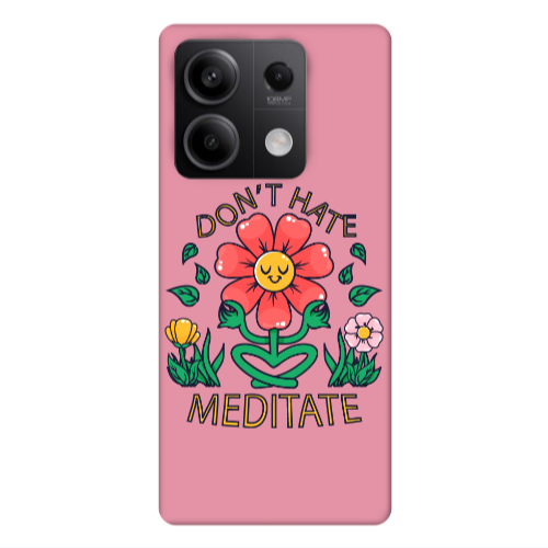Xiaomi Redmi Note 13 5G Meditate Pink Colored Silicone TPU Θήκη