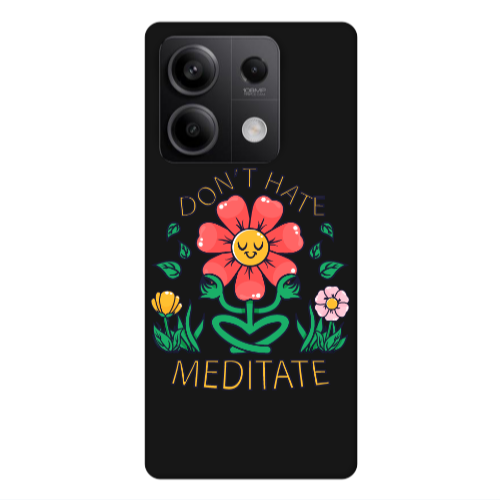 Xiaomi Redmi Note 13 5G Meditate Black Colored Silicone TPU Θήκη