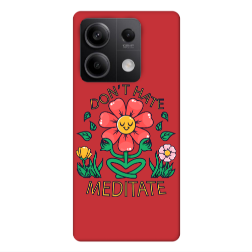 Xiaomi Redmi Note 13 5G Meditate Red Colored Silicone TPU Θήκη