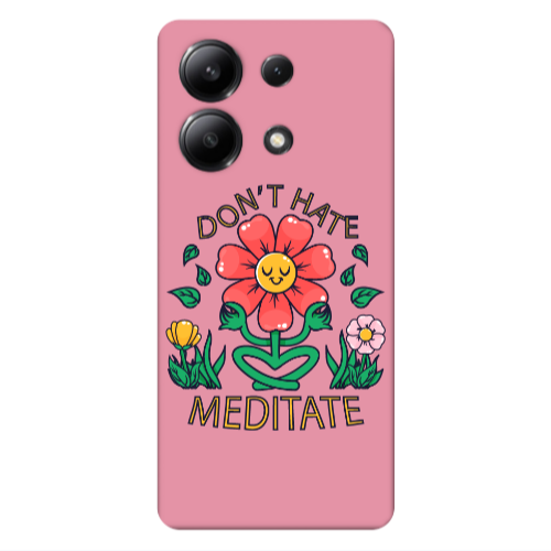 Xiaomi Redmi Note 13 4G Meditate Pink Colored Silicone TPU Θήκη