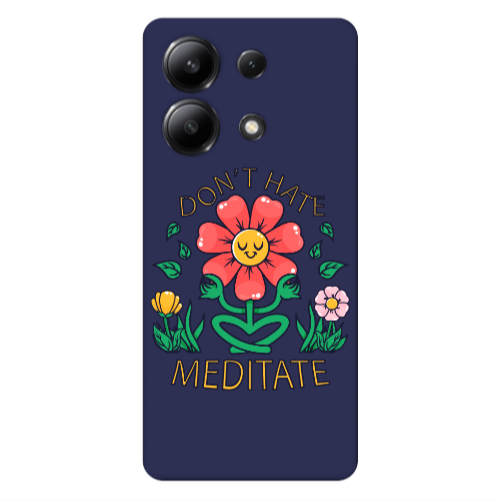 Xiaomi Redmi Note 13 4G Meditate Dark blue Colored Silicone TPU Θήκη
