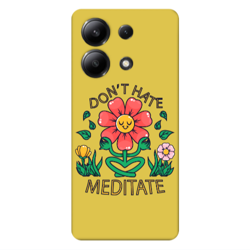 Xiaomi Redmi Note 13 4G Meditate Yellow Colored Silicone TPU Θήκη