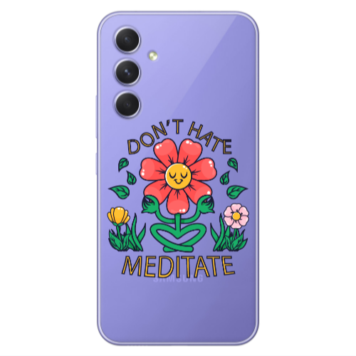 Samsung A35 Meditate Transparent Silicone TPU Θήκη