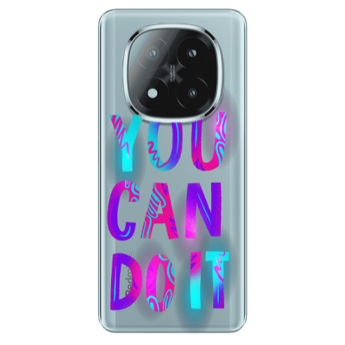 Xiaomi Redmi Note 14 Pro + 5g You Can Doit Transparent Silicone TPU Θήκη