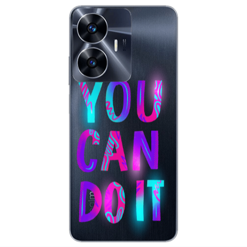 Realme Note 50 You Can Doit Transparent Silicone TPU Θήκη