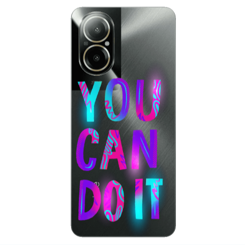Realme C67 You Can Doit Transparent Silicone TPU Θήκη