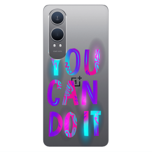 Oneplus Nord Ce 4 lite You Can Doit Transparent Silicone TPU Θήκη