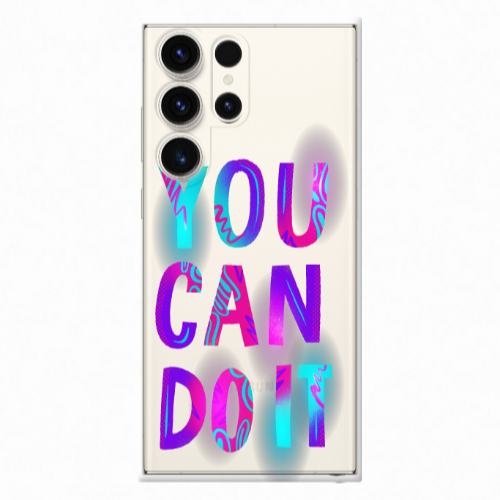 Samsung S25 Ultra You Can Doit Transparent Silicone TPU Θήκη