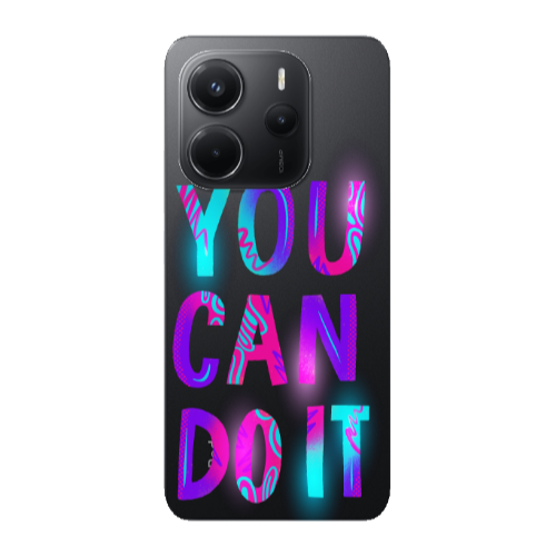 Xiaomi Redmi Note 14 You Can Doit Transparent Silicone TPU Θήκη