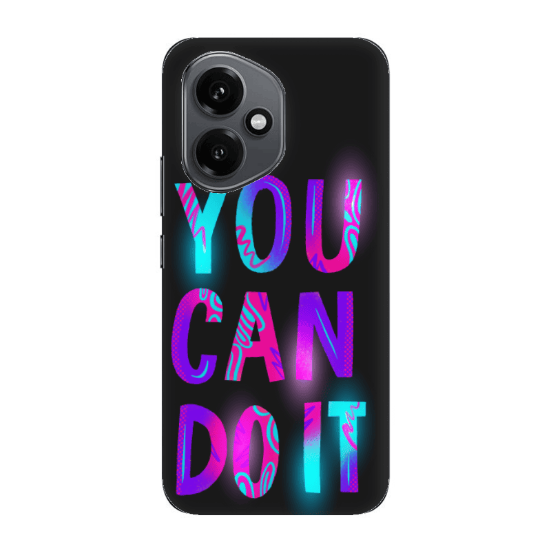 Honor Magic 400 You Can Doit Black Colored Silicone TPU Θήκη