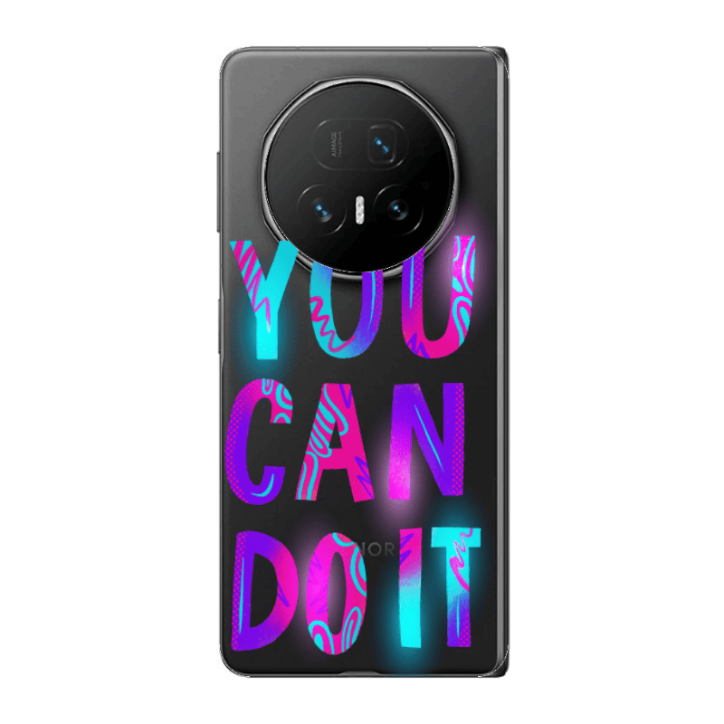 Honor Magic V5 You Can Doit Transparent Silicone TPU Θήκη