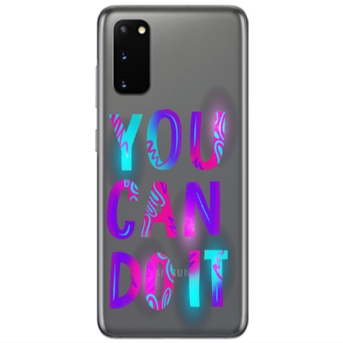 Samsung S20 You Can Doit Transparent Silicone TPU Θήκη