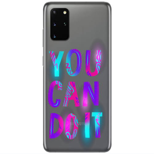 Samsung S20 Plus You Can Doit Transparent Silicone TPU Θήκη
