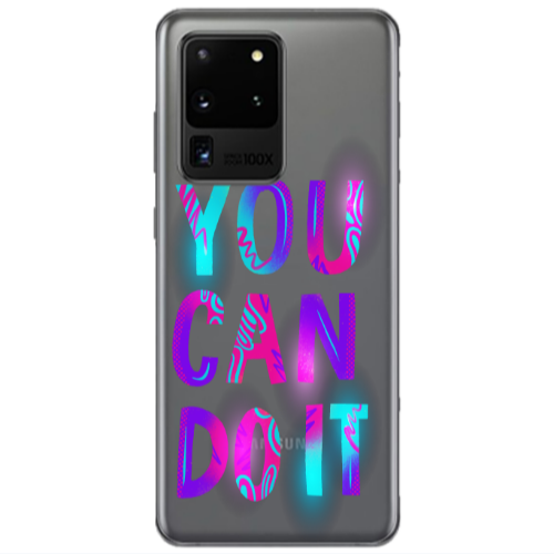 Samsung S20 Ultra You Can Doit Transparent Silicone TPU Θήκη
