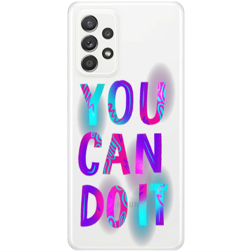 Samsung A53 You Can Doit Transparent Silicone TPU Θήκη