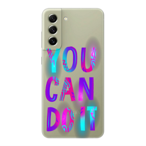 Samsung S22 Plus You Can Doit Transparent Silicone TPU Θήκη