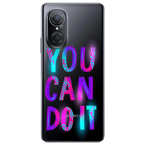 Huawei Nova 9 SE You Can Doit Transparent Silicone TPU Θήκη