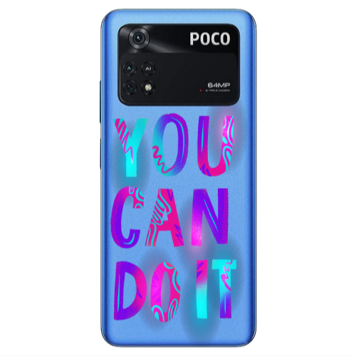 Xiaomi Poco M4 Pro 4G You Can Doit Transparent Silicone TPU Θήκη
