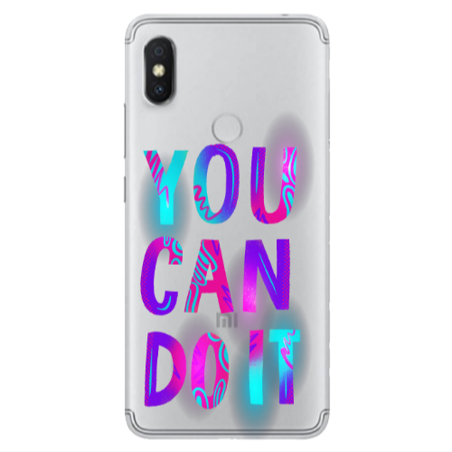 Xiaomi Redmi S2 You Can Doit Transparent Silicone TPU Θήκη