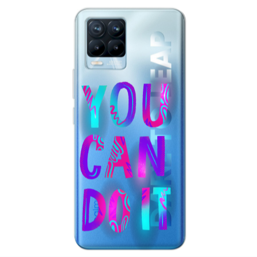 Realme 8 Pro You Can Doit Transparent Silicone TPU Θήκη