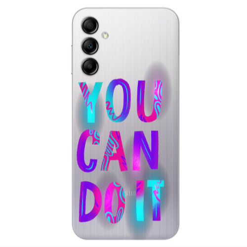 Samsung A24 You Can Doit Transparent Silicone TPU Θήκη