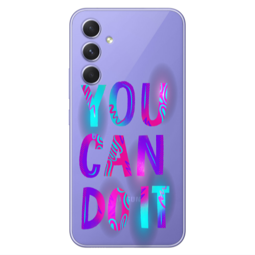 Samsung A54 You Can Doit Transparent Silicone TPU Θήκη