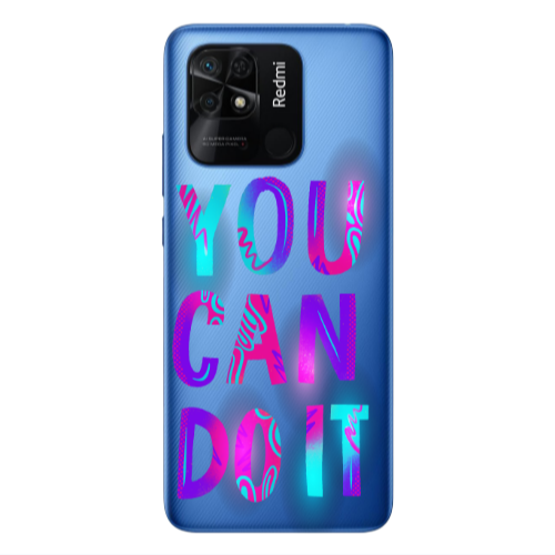 Xiaomi Poco C40 You Can Doit Transparent Silicone TPU Θήκη