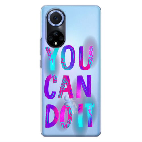 Huawei Nova 9 You Can Doit Transparent Silicone TPU Θήκη