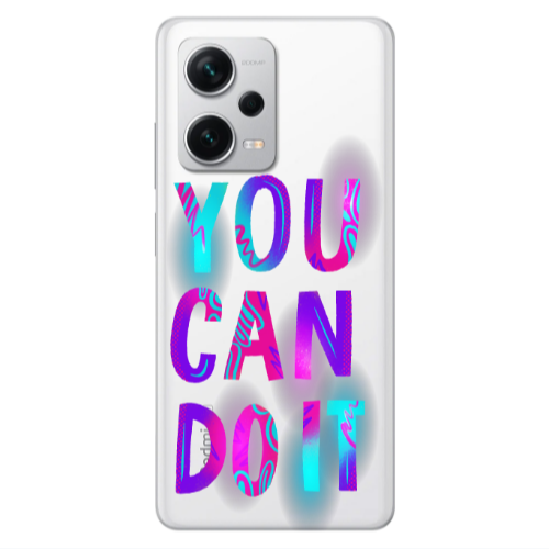 Xiaomi Redmi Note 12 5G You Can Doit Transparent Silicone TPU Θήκη