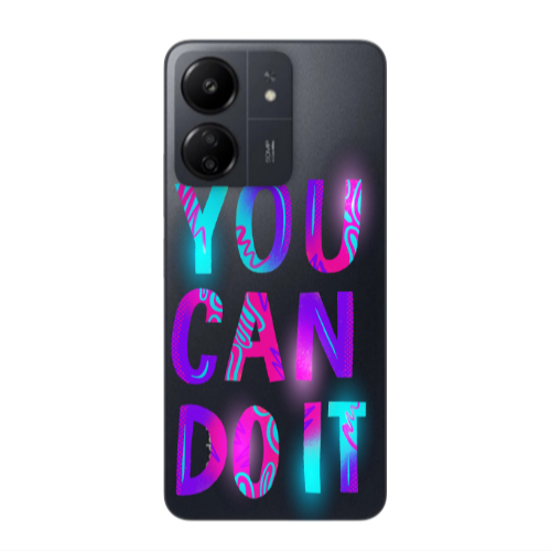 Xiaomi Redmi 13C You Can Doit Transparent Silicone TPU Θήκη