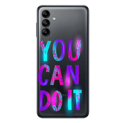 Samsung A13 5G You Can Doit Transparent Silicone TPU Θήκη