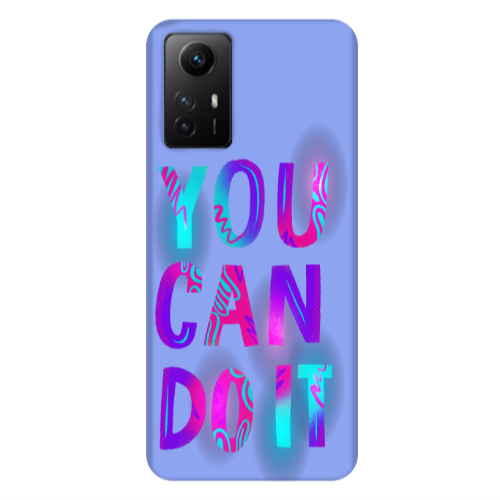 Xiaomi Redmi Note 12s You Can Doit Light Purple Colored Silicone TPU Θήκη