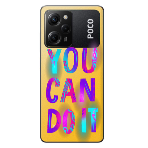 Xiaomi Poco X5 Pro You Can Doit Transparent Silicone TPU Θήκη
