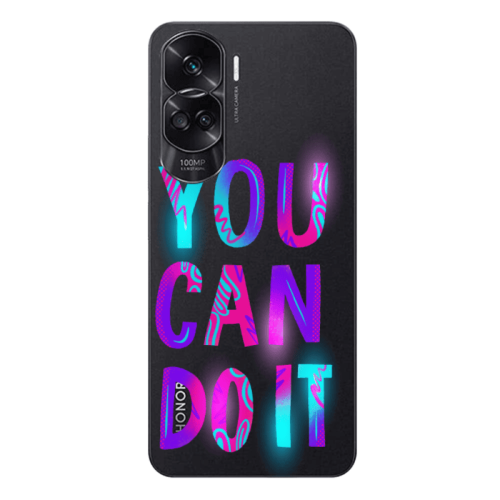 Honor 90 Lite 5G You Can Doit Transparent Silicone TPU Θήκη