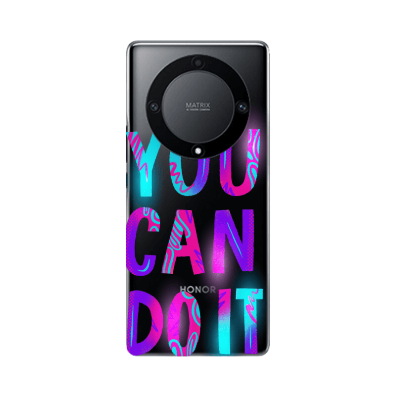 Honor Magic5 Lite 5G You Can Doit Transparent Silicone TPU Θήκη