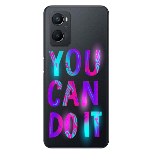Oppo A 96 You Can Doit Transparent Silicone TPU Θήκη