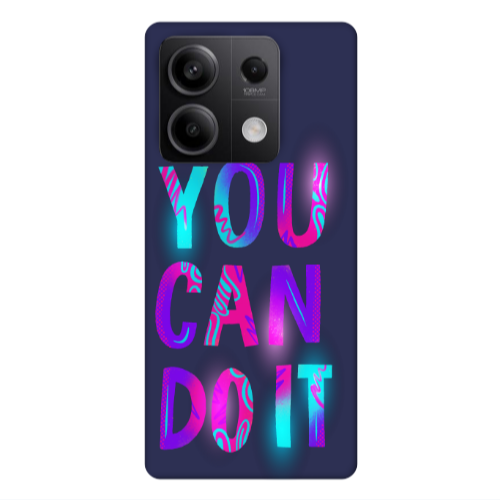 Xiaomi Redmi Note 13 5G You Can Doit Dark blue Colored Silicone TPU Θήκη