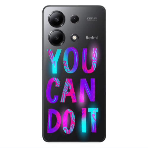 Xiaomi Redmi Note 13 4G You Can Doit Transparent Silicone TPU Θήκη
